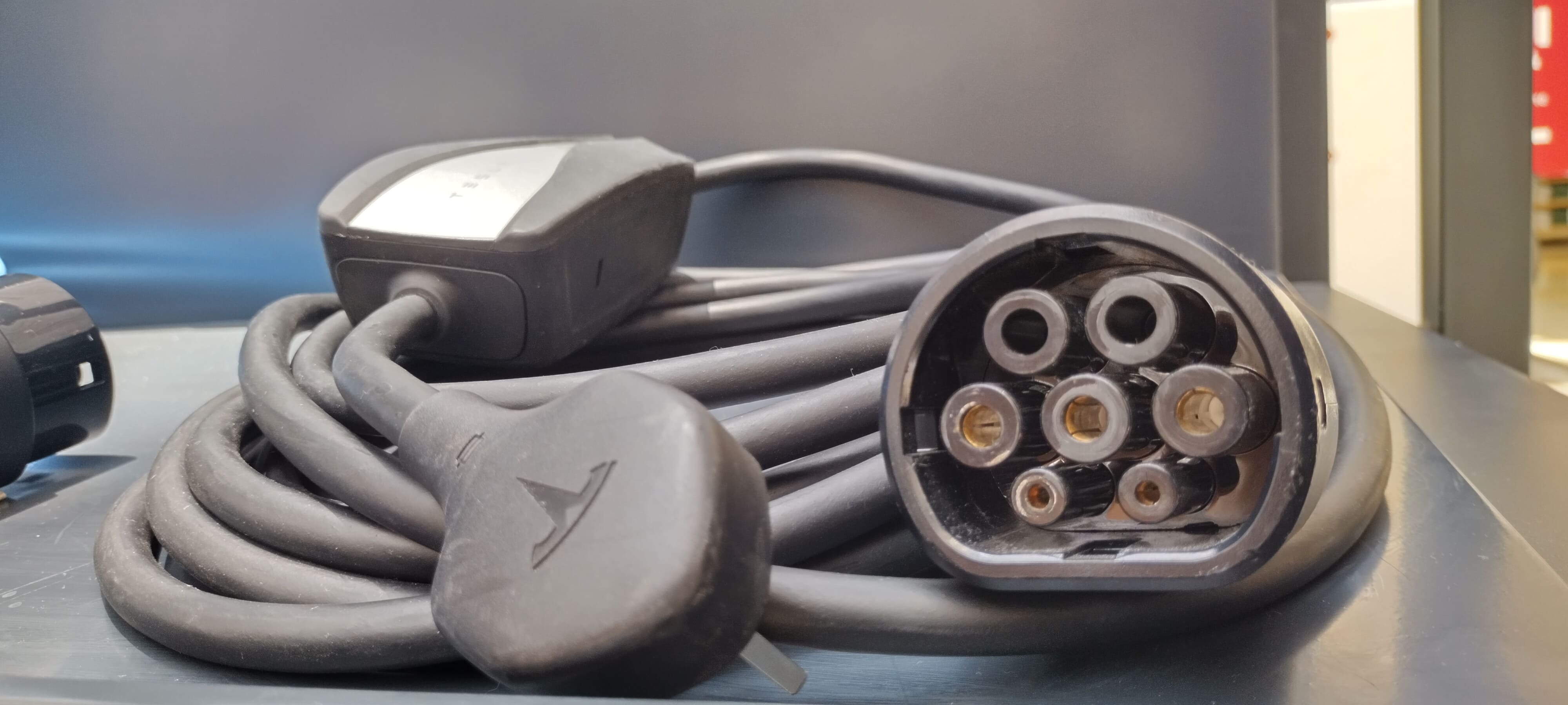 Tesla charger type2 display.