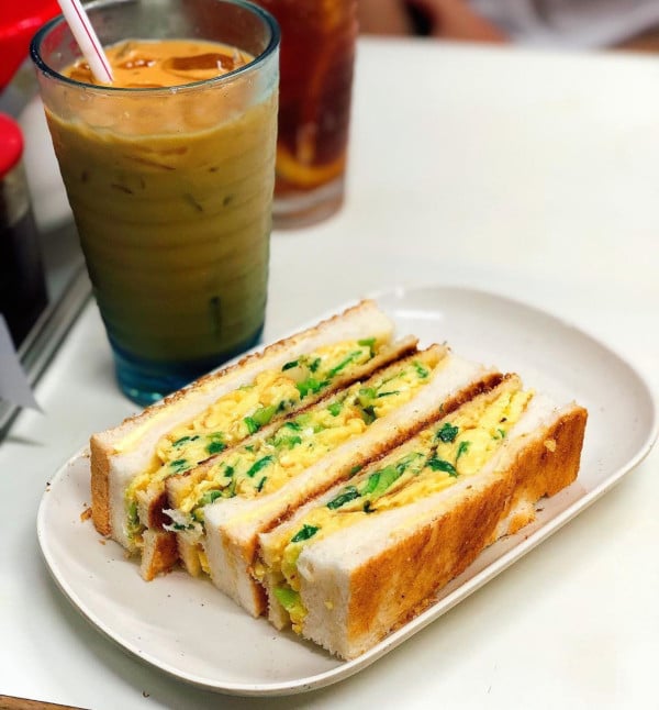 香港特色蛋治海潮食堂雞蛋三文治