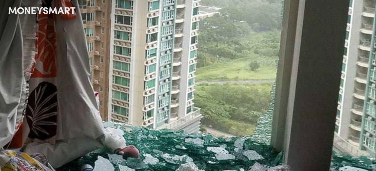 【颱風保險】打風吹爆玻璃窗  保險賠唔賠？